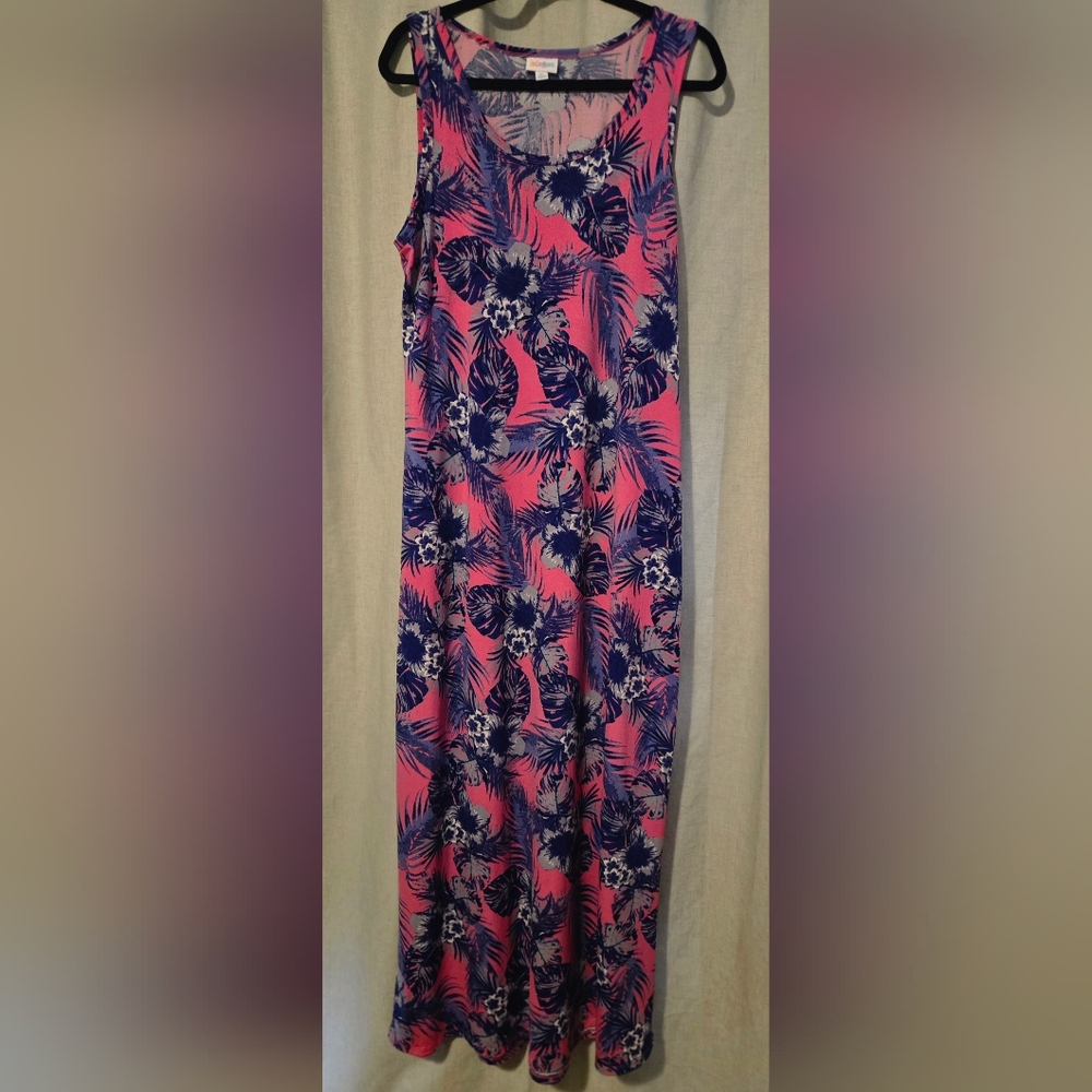 Lularoe Floral Dani Dress Womens XL